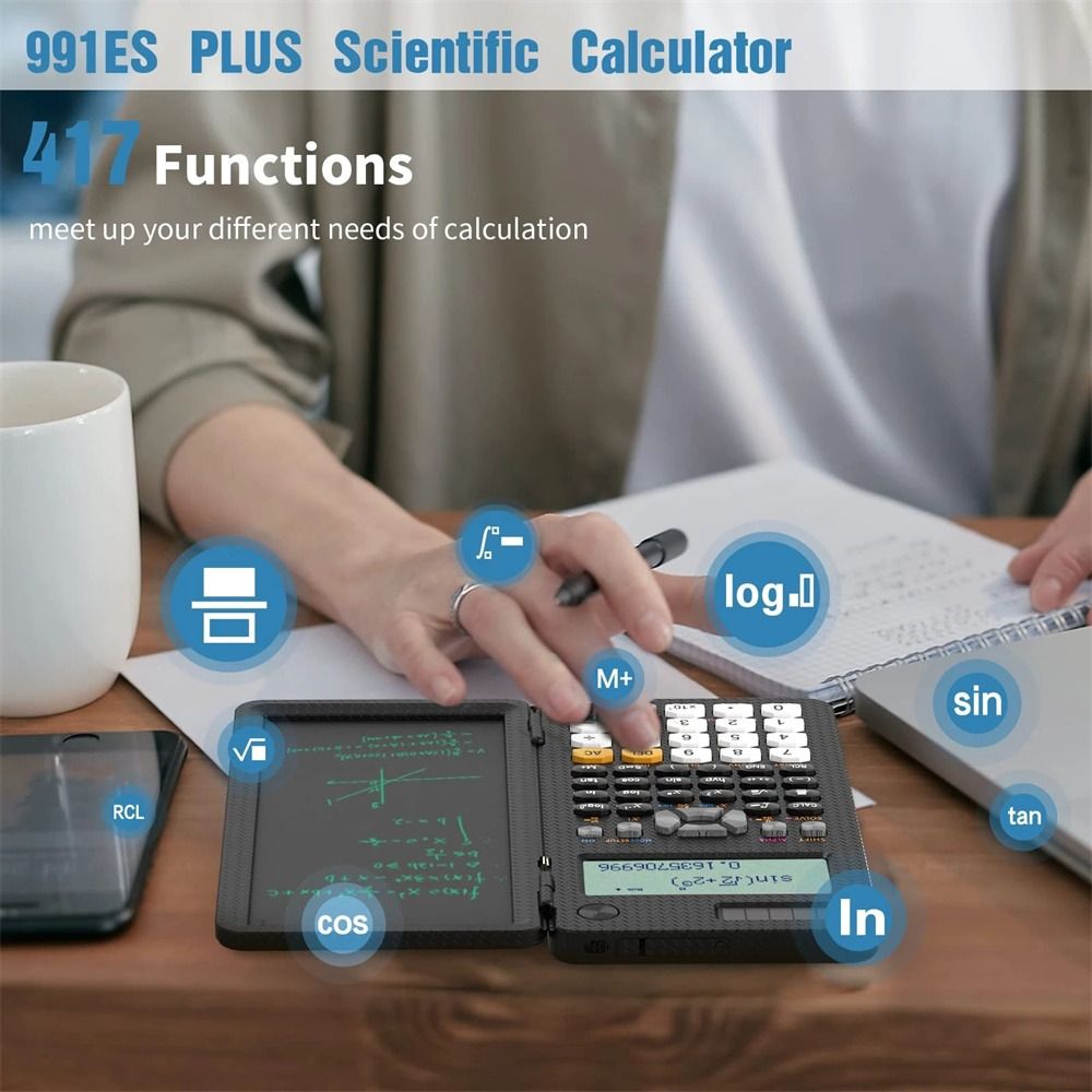 Calculation Multifunction 991ES/991MS/991CNX Study Accessoires Desktop Calculator School Office Function Calculator Engineering Scientific Tool Office Supply Digit Calculator Engineering Scientific Calculator Scientific Calculator With Writing Tablet