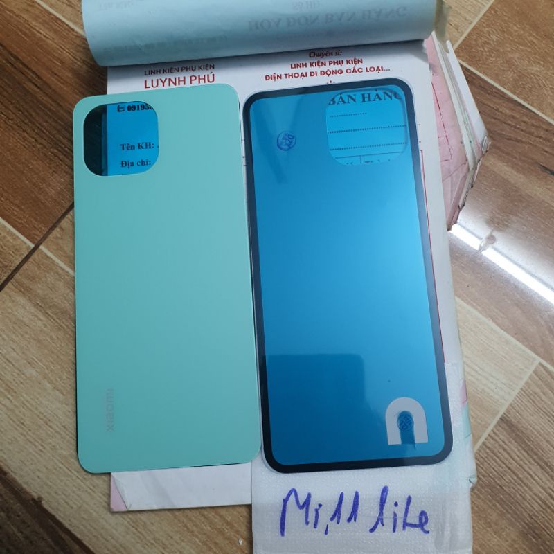 Nắp lưng xiaomi mi 11 lite 4G 5G bao test đổi trả