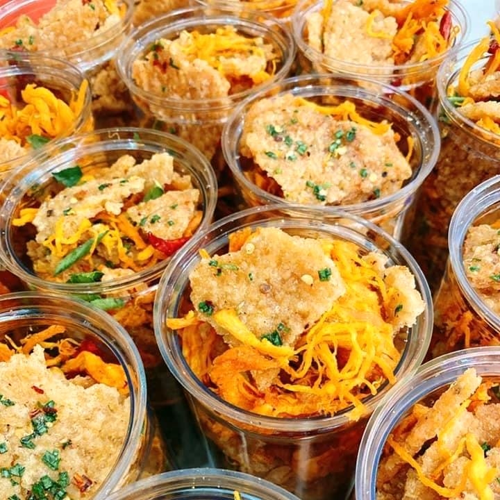 Cơm cháy khô gà loại 1 ( Giòn ngon - Đậm vị ) đồ ăn vặt -HCM