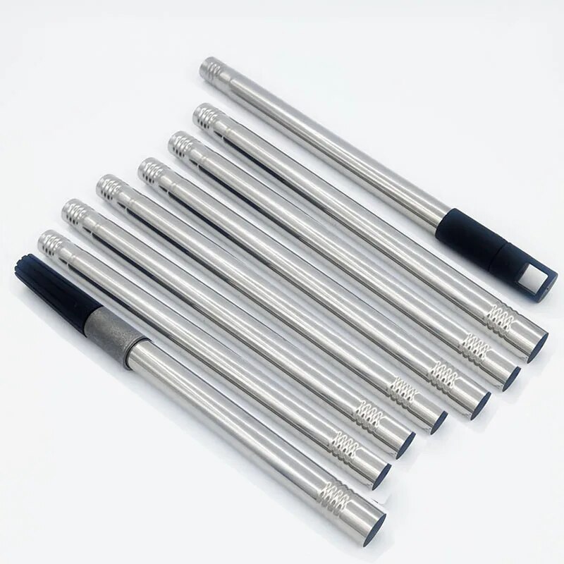 8 Sections/2.2M Paint Roller Extension Pole Stainless Steel Paint Telescopic Stick Detachable Cleaning Rod Painting Handle Tools