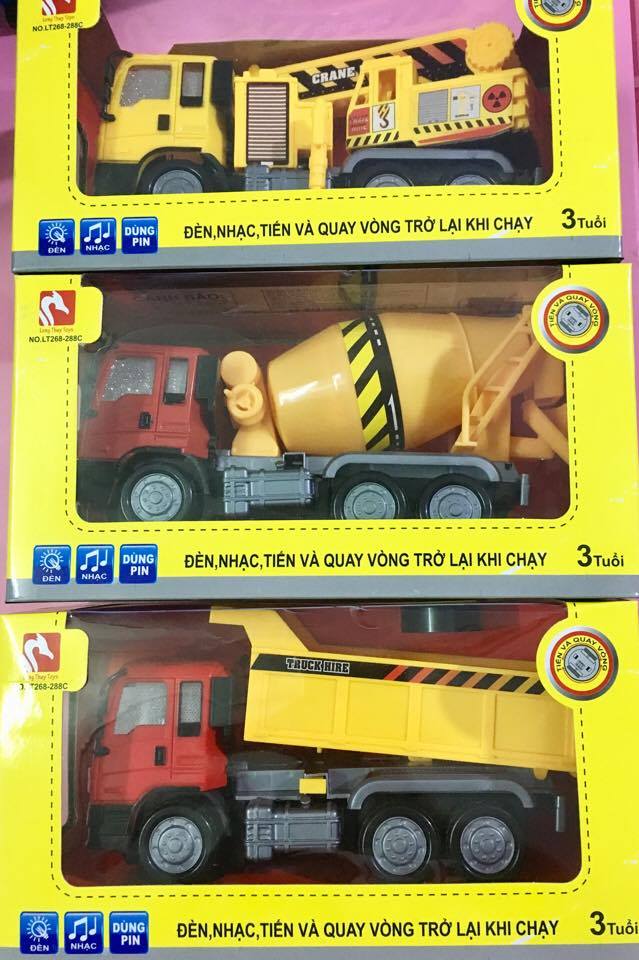 Xe nhạc đèn pin 3D LT268-288C7 VN cho trẻ