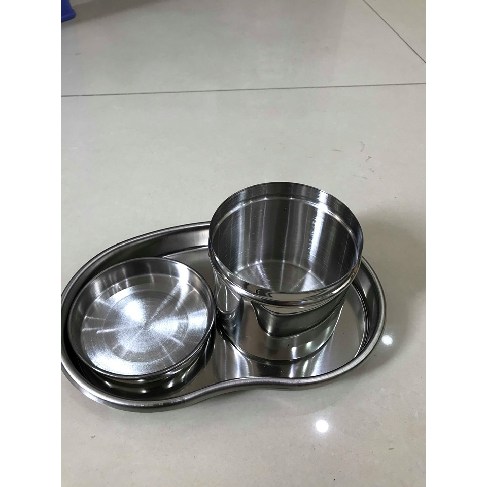 KHAY HẠT ĐẬU + CỐC INOX Chuẩn Inox 304