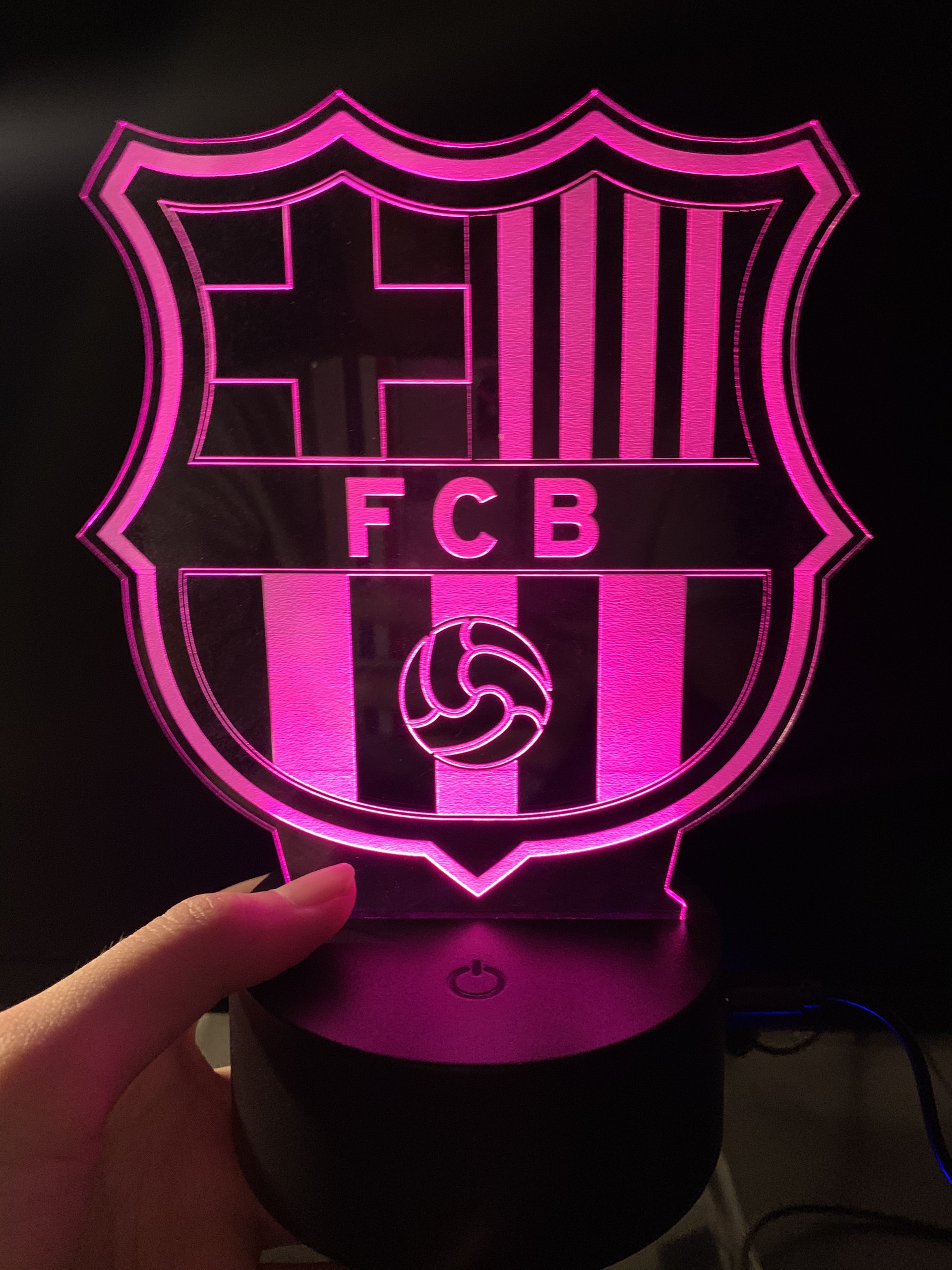 Đèn led 16 màu CLB Barcelona -Qùa tặng, đèn trang trí, đèn để bàn ...
