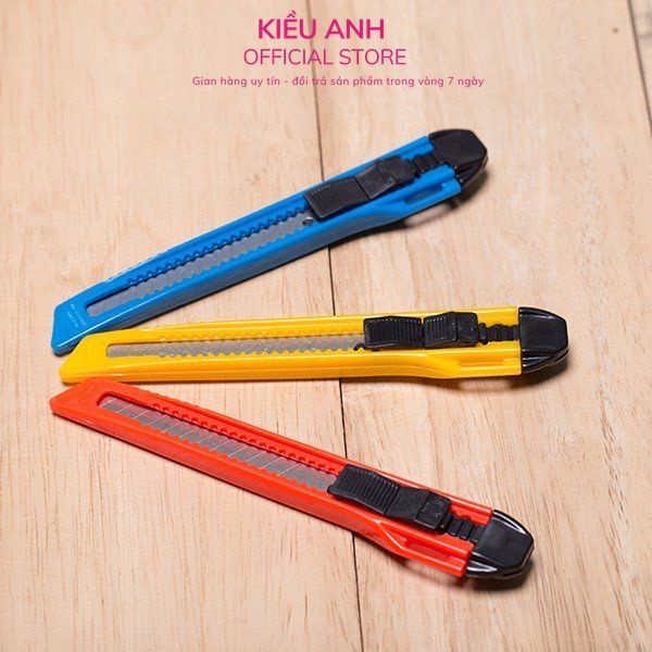 Dao rọc giấy Flexoffice FO-KN01B- 9mm - Văn Phòng Phẩm Kiều Anh
