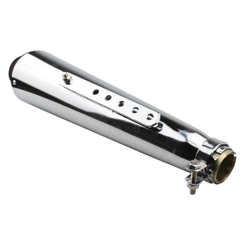 【Motorcycle Exhaust Pipes】17.5'' Motorcycle Cafe Racer Exhaust Muffler