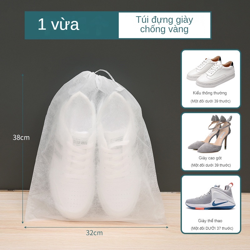 Túi đựng giày đa năng chống bụi dây rút tiện lợi