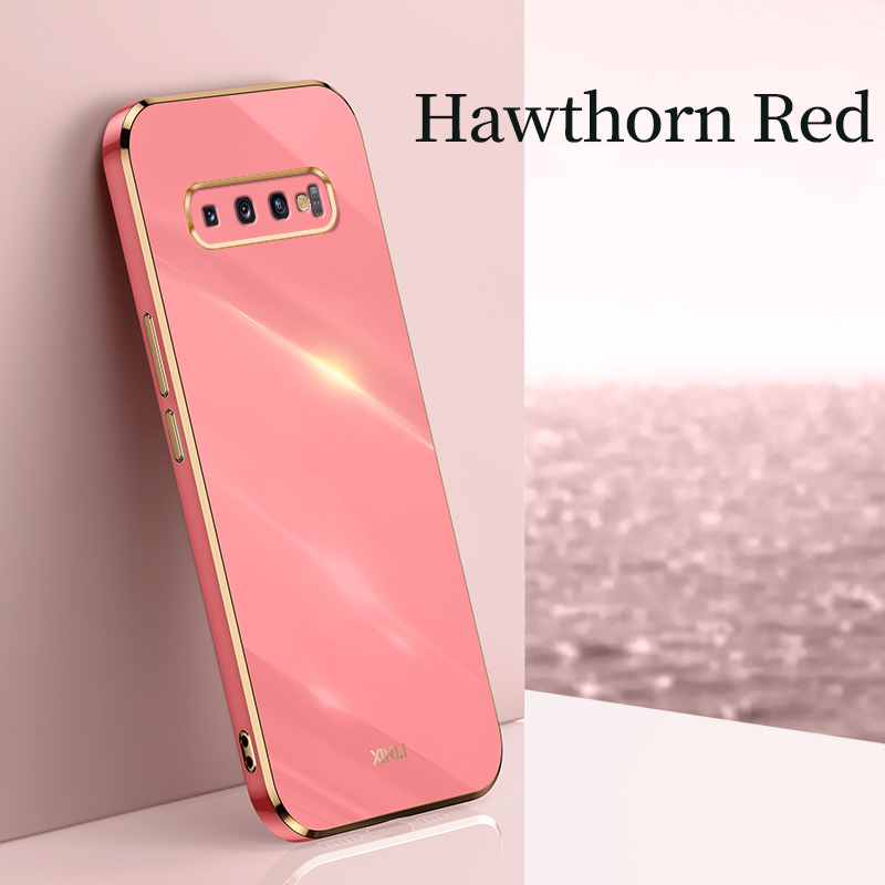 YBD Plating phone Case For Samsung Galaxy S10 Plus Casing Precise Camera Protection cases Luxury Straight Edge Cover