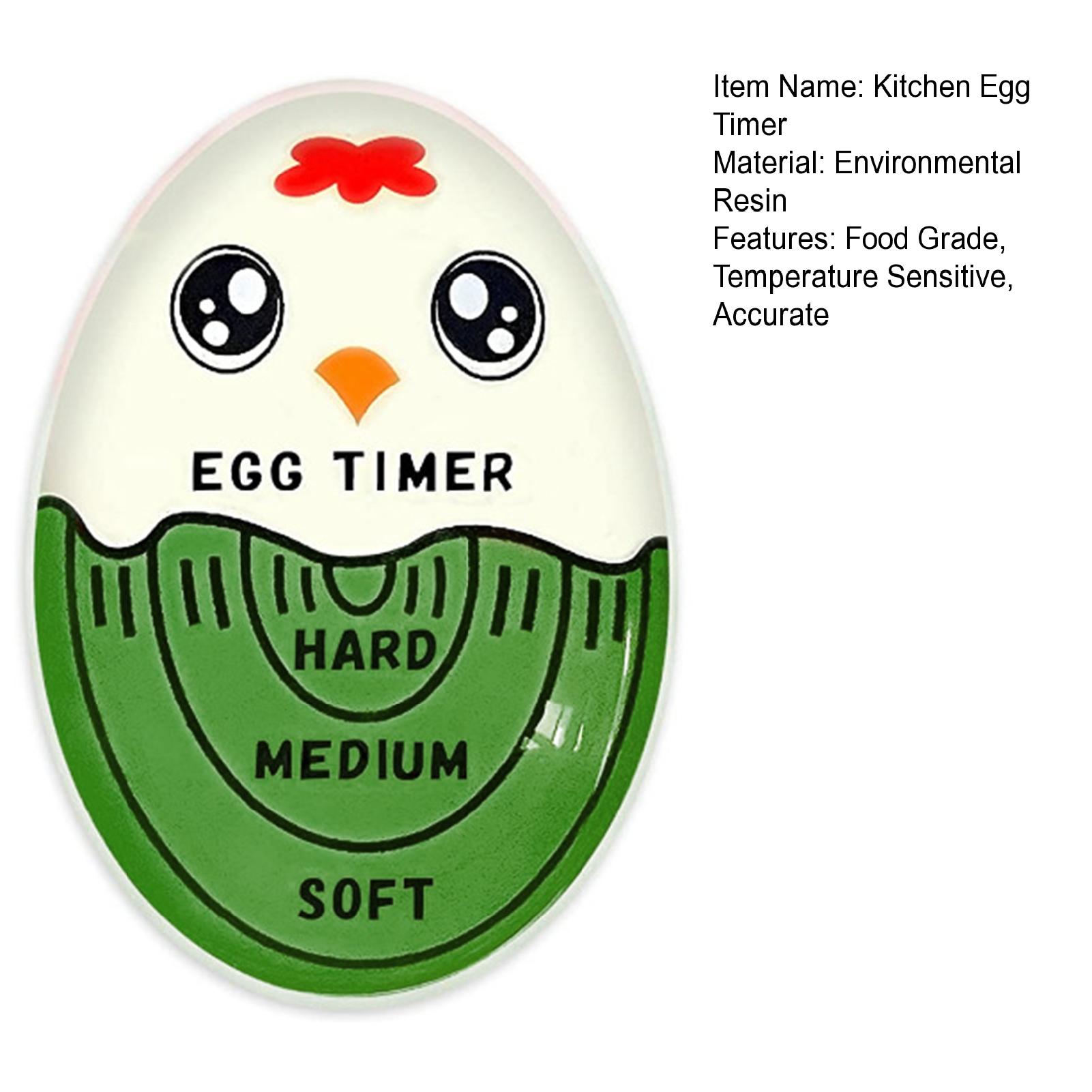 rego001 Color Changing Egg Timer Medium Boiled Egg Timer Perfectly Cooked Eggs Every Time with Temperature Sensitive Egg Timer Kitchen Must-have Gadget for Soft Medium and Hard Boiled Eggs