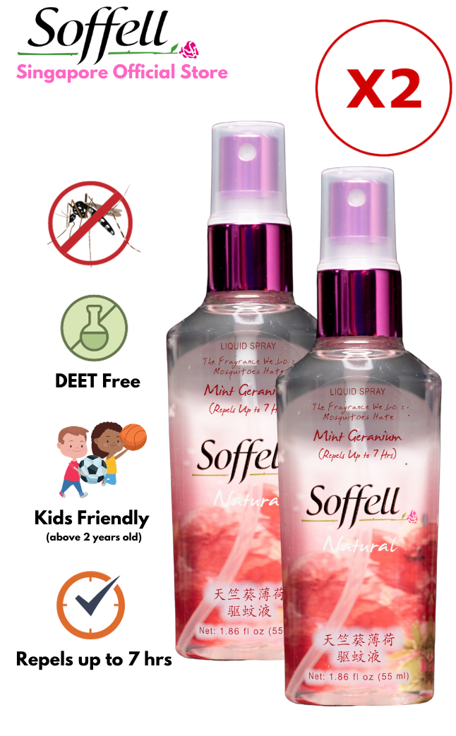 [Product expired in Jul 2024] SOFFELL Natural Mint Geranium Mosquito