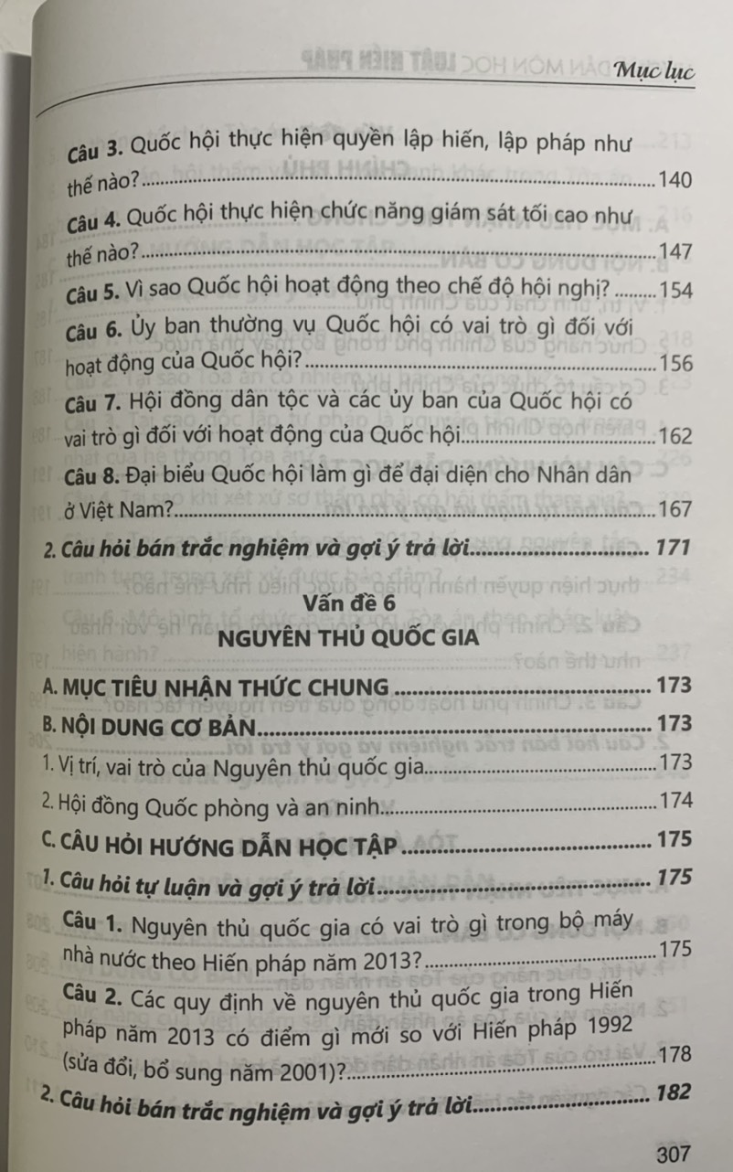 Hướng Dẫn Môn Học Luật Hiến Pháp