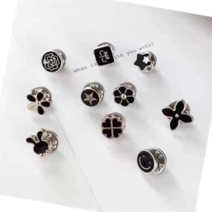 Set 10 Ghim Cài Áo Mini Siêu Dễ Thương