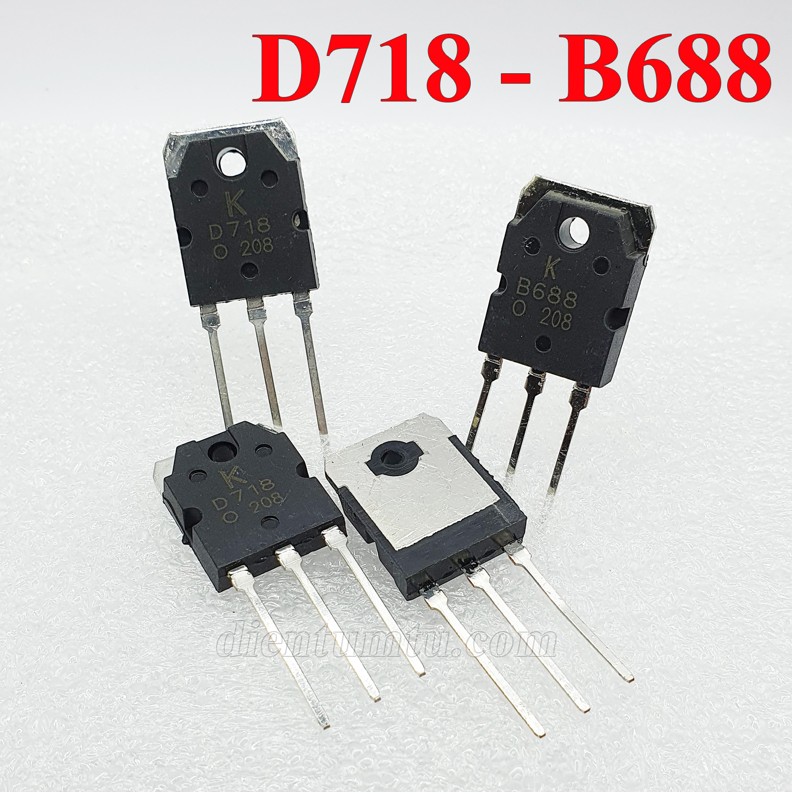 10 con - sò công suất - transistor d718 - b688 hàng mới - chân dài