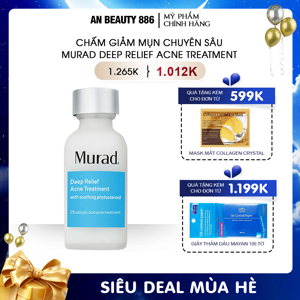 Dung dịch chấm giảm mụn, giảm mụn chuyên sâu Murad Deep Relief Acne Treatment 30ml