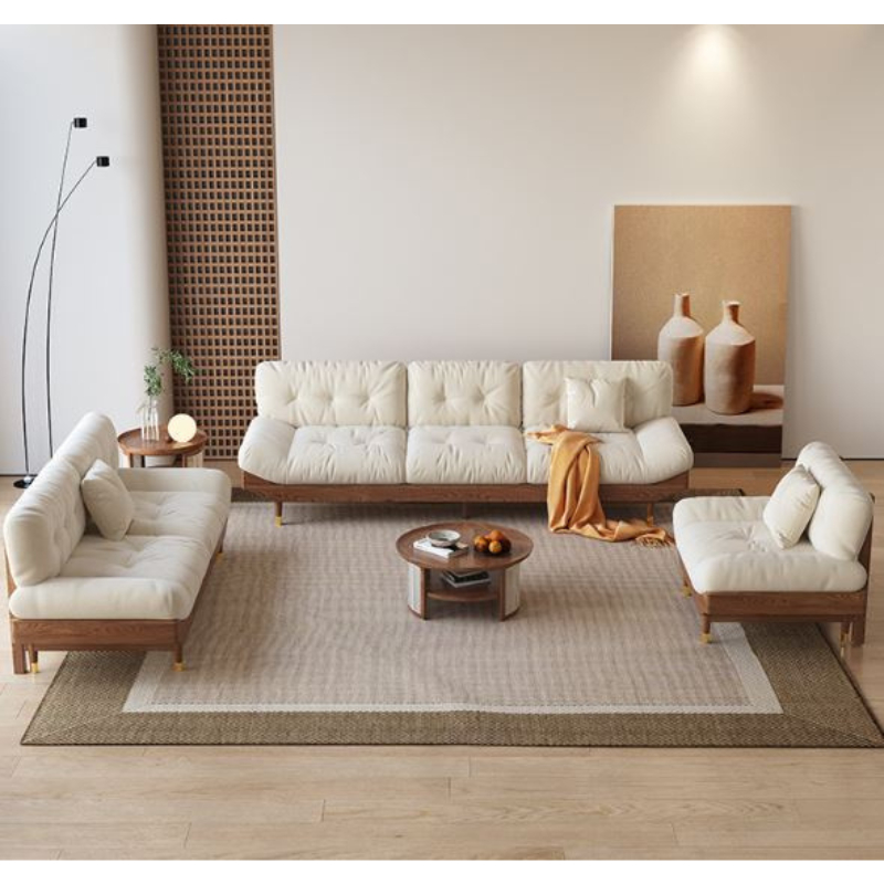 Premium High Quality European Ashwood Cloud Extra Long 3 Seater Sofa L