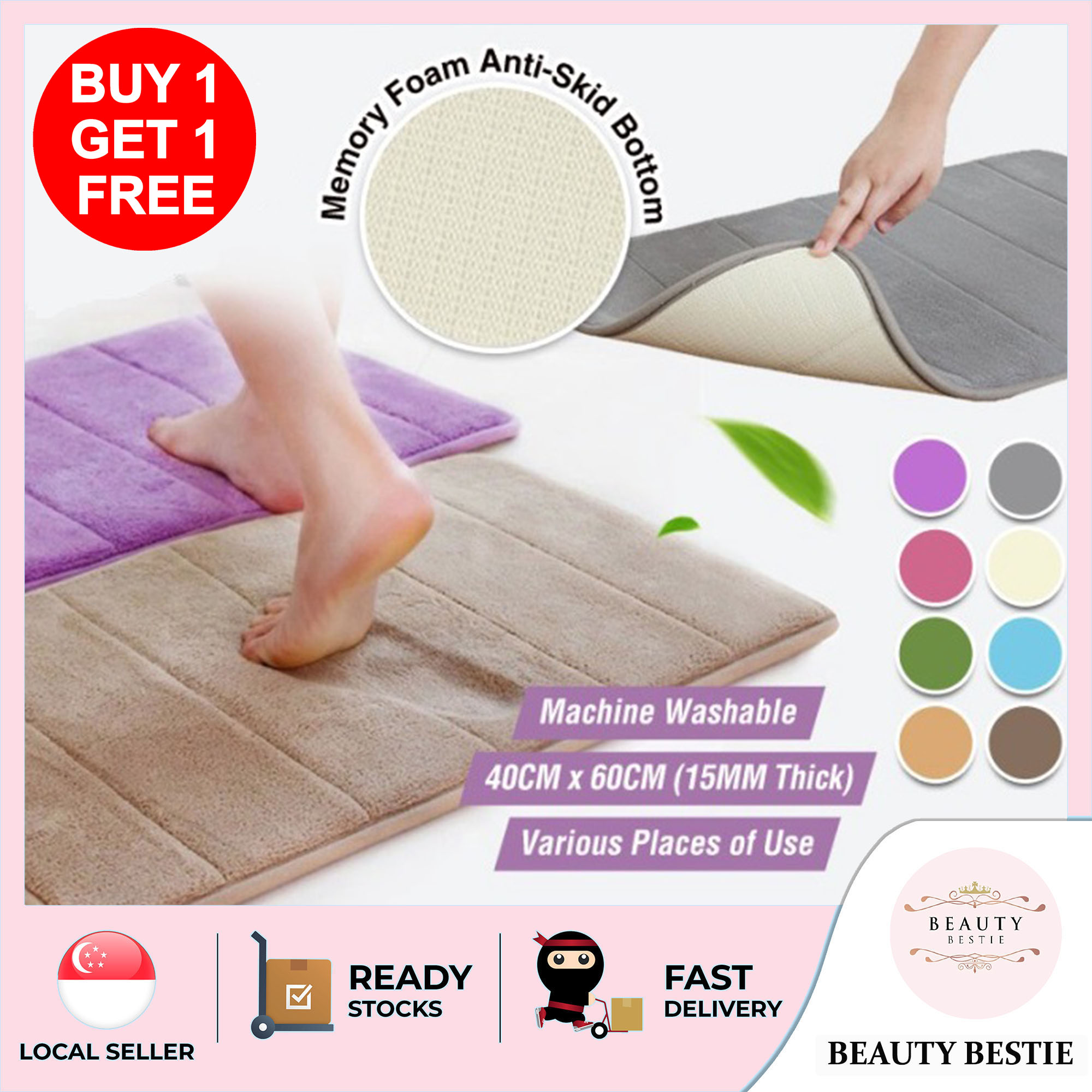 memory foam yoga mat thick