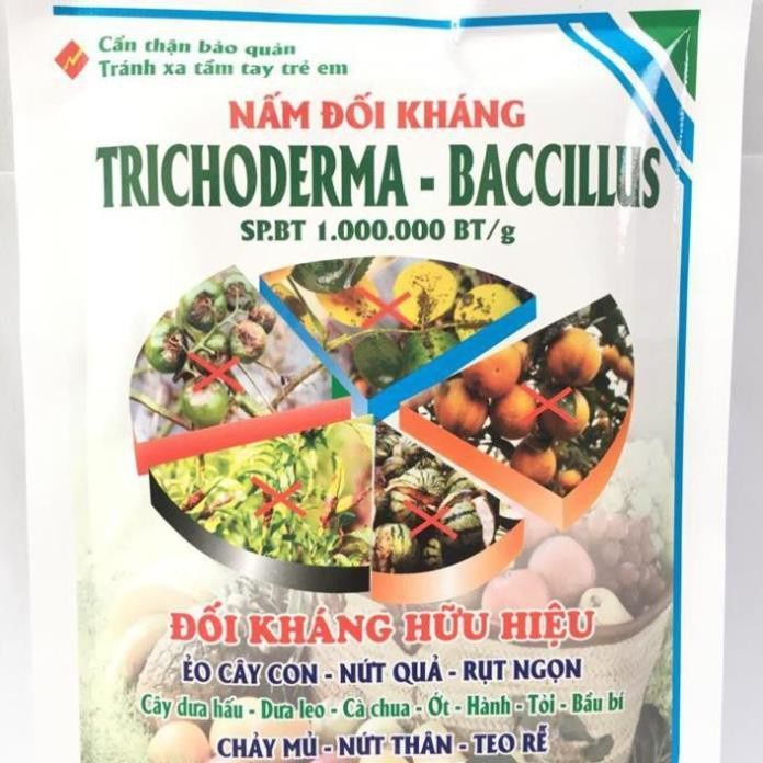 Nấm đối kháng vi sinh tribas trichoderma baccillus 50gram ủ phân rác