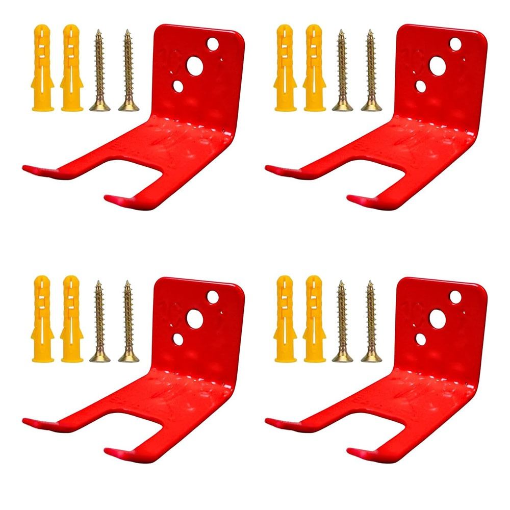RONGW 20LB Giá treo bình chữa cháy Hình chữ L Trong nhà Móc treo tường Phụ kiện Thuận tiện Giá Đỡ Bình chữa cháy