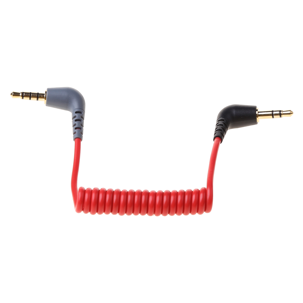 Replacement 3.5mm trs to 3.5mm trrs adapter cable for rode sc7 sc2 by video mic wireless go