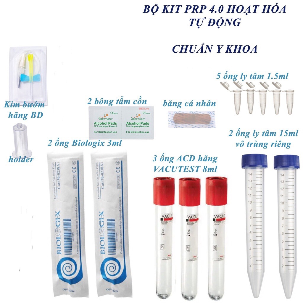 Bộ KIT PRP TỰ HOẠT HOÁ 4.0 - HÀNG CÔNG TY