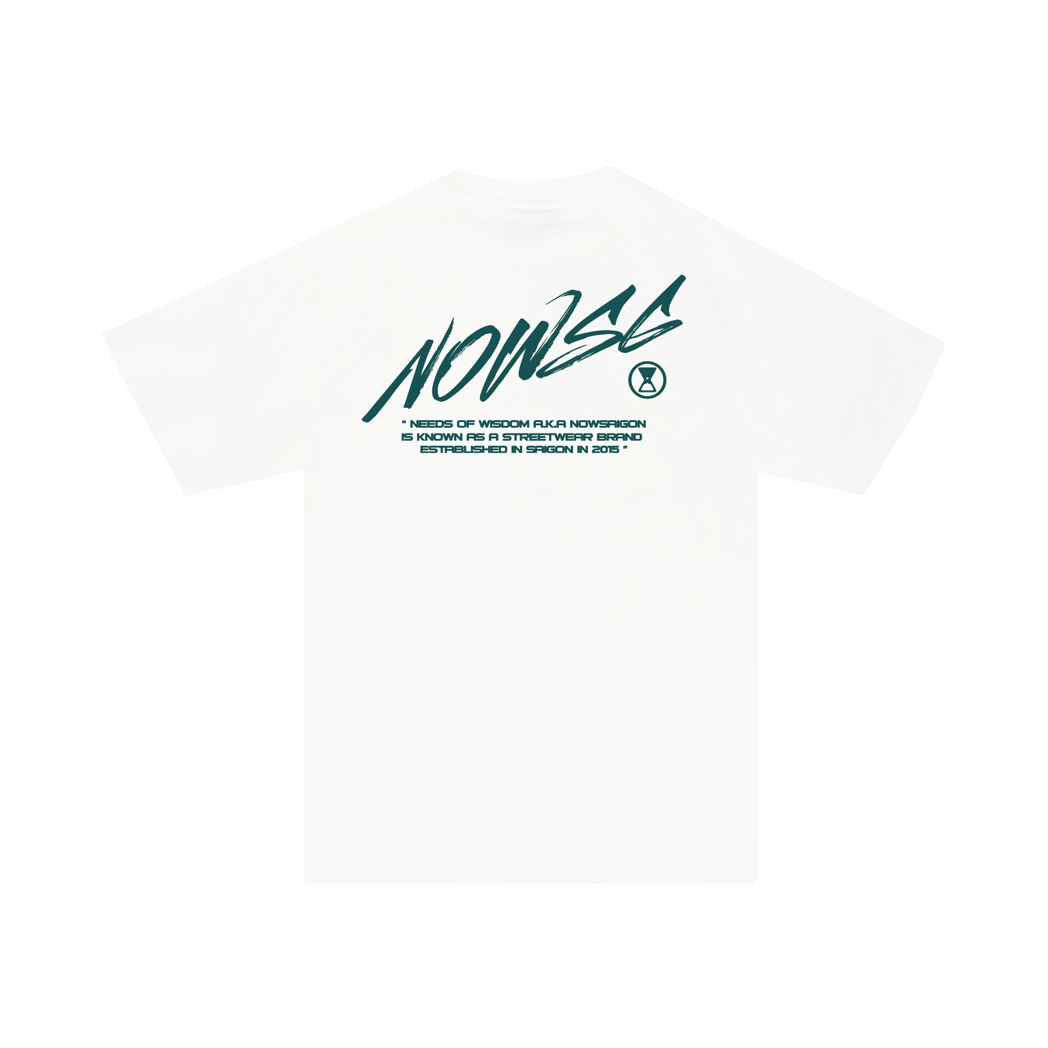 Áo thun NEEDS OF WISDOM Nowsaigon Brush Tee - White