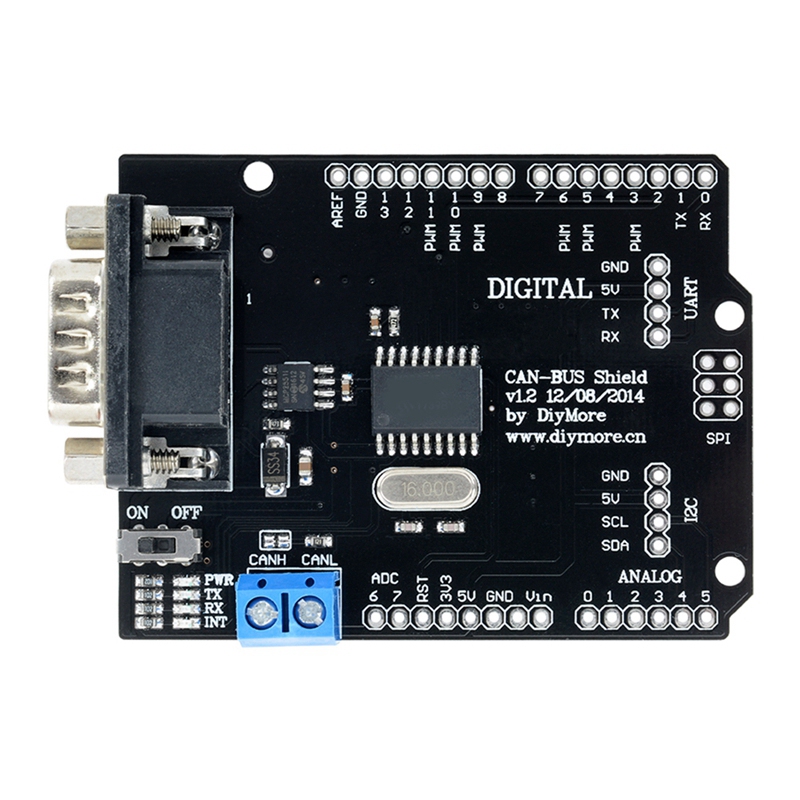 MCP2515 Development Board SPI Interface Connector Expansion Controller Module DC 5V-12V for Seeeduino