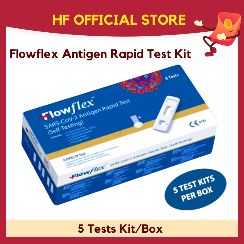 Flowflex™ COVID19 ART Antigen Rapid Test Kit (1box of 5 kits) Lazada