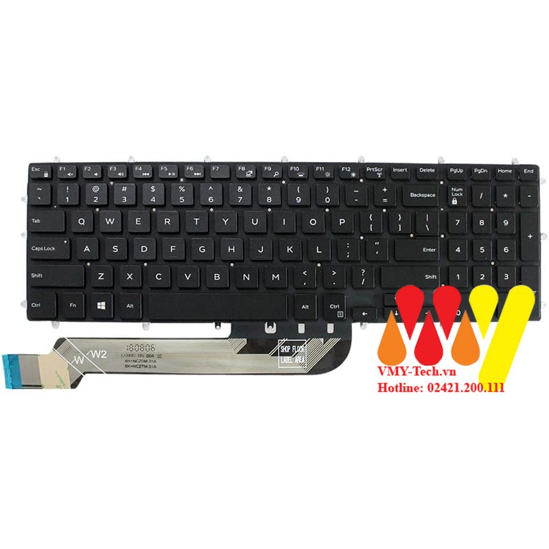 Bàn phím laptop dell vostro 5568 7570 7580