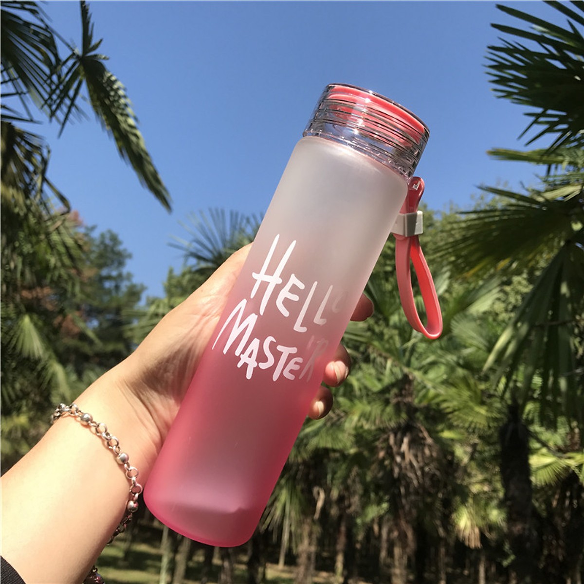 Bình Nước Thủy Tinh Hello Master 480ml