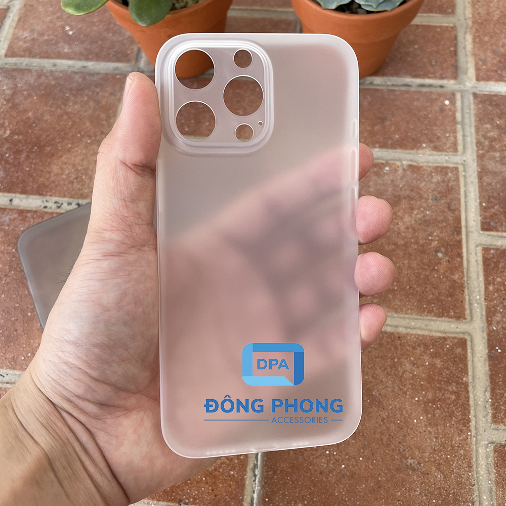 Combo 2 Ốp Lưng Trong Nhám Unibody iPhone 13 Pro Siêu Mỏng