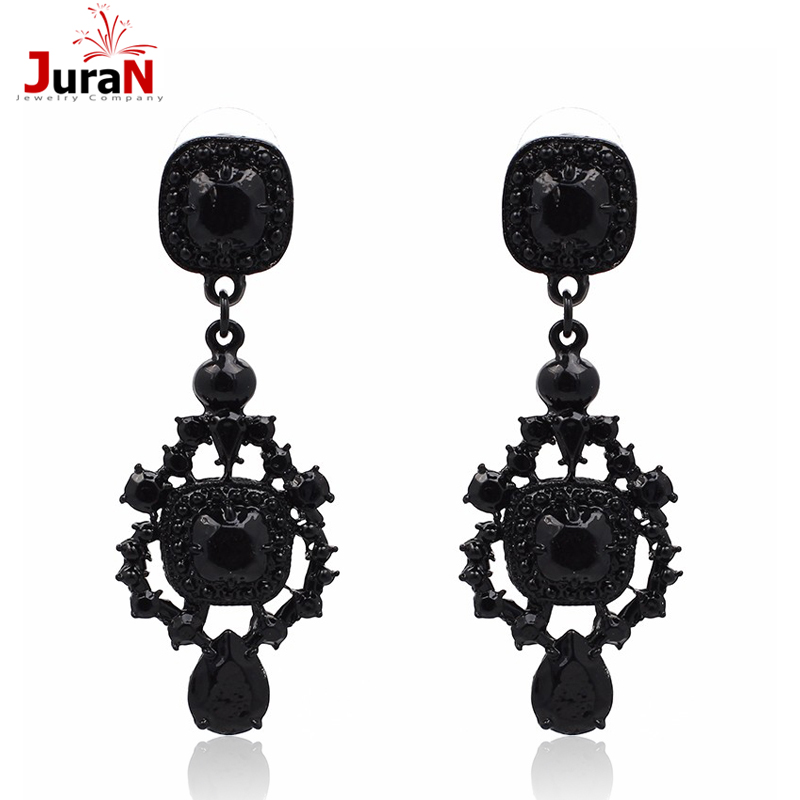 JURAN%20Fashion%20Black%20Resin%20Earring%20Sweet%20Dangle%20Earring%20Wo%20Girls%20Fashion%20%20Summer%20Design%20Factory%20W1410%20-%20Image%203