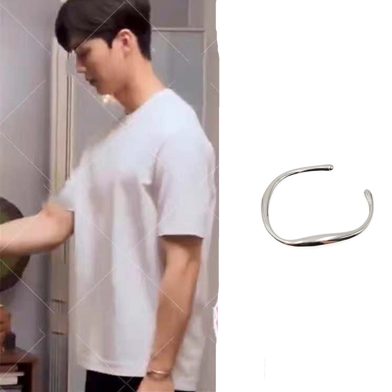 【New arrival】for women man Han So Hee Nevertheless Song Kang bangle Korea Simple Gift pulseras mujer jewelry. 
