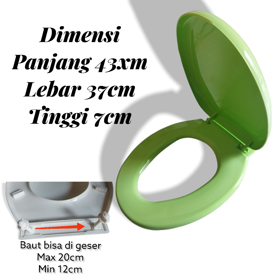 penutup dudukan toilet/set cover toilet plus bantalan karet all tipe Lazada Indonesia