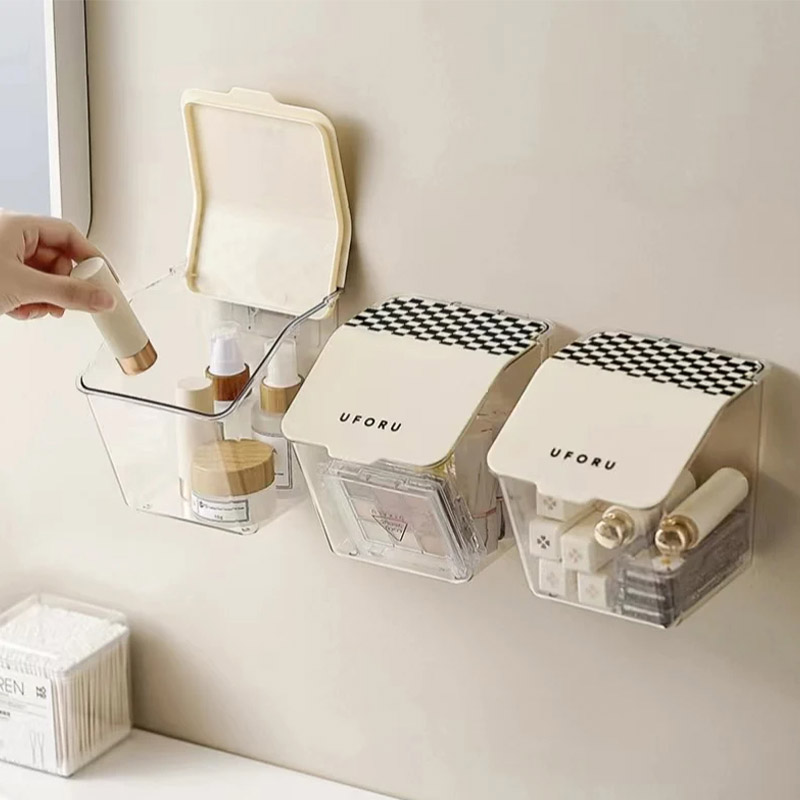 Storage basket kitchen fresh ginger pepper storage box punch-free wall-mounted household onion ginger garlic storage box simple plastic