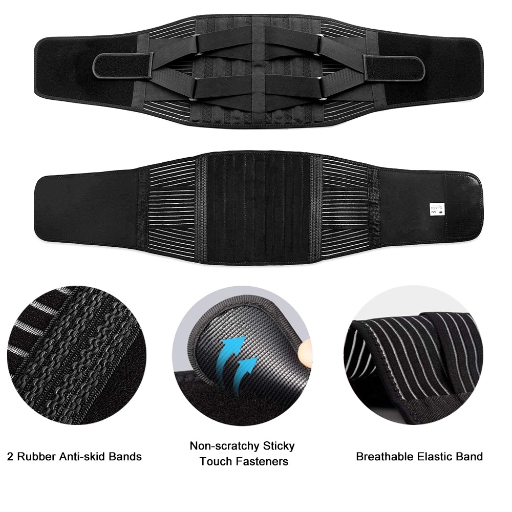 Elstiac Lumbar Back Belt Waist Support Trainer Adjustable Lumbar