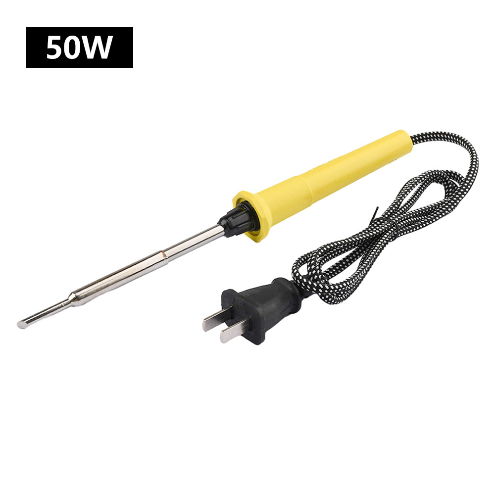 Aideepen Kit besi solder 50W, besi solder dengan ujung besi yang dapat