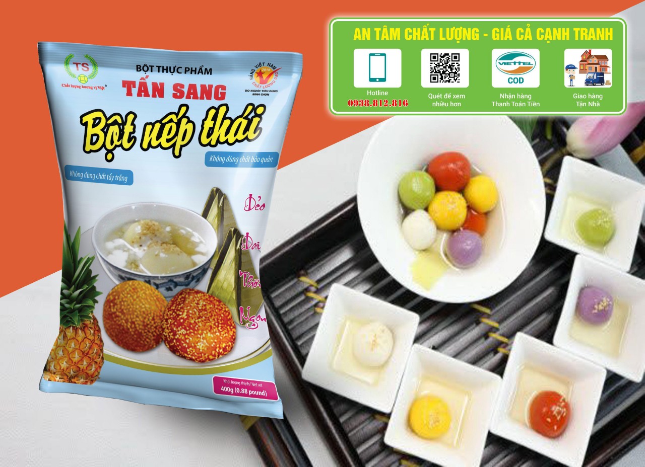 Combo 2 gói Bột Nếp Thái Thượng Hạng Tấn Sang