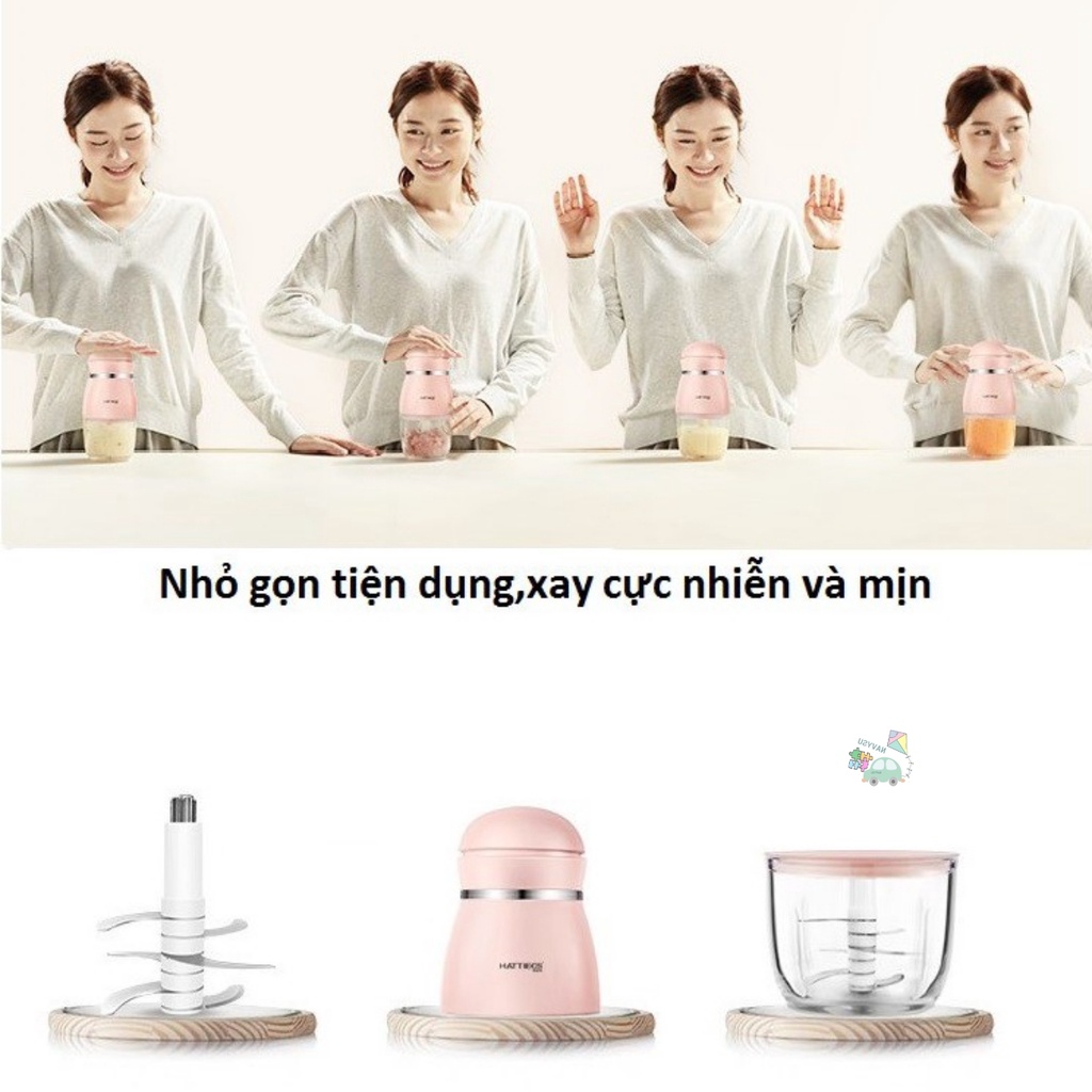 Máy xay đa năng Hattiecs 6 lưỡi 300ml