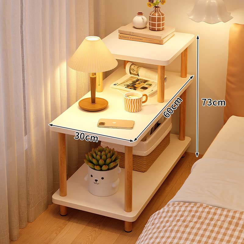 Bedside table with narrow edges for home use, simple small storage rack, living room, small coffee table, sofa, several bedrooms, bedside table