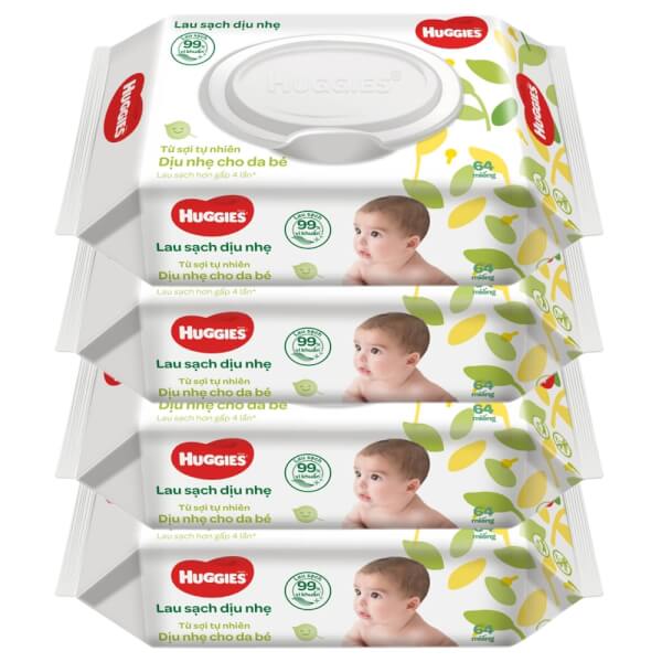 Khăn ướt Huggies 64 miếng