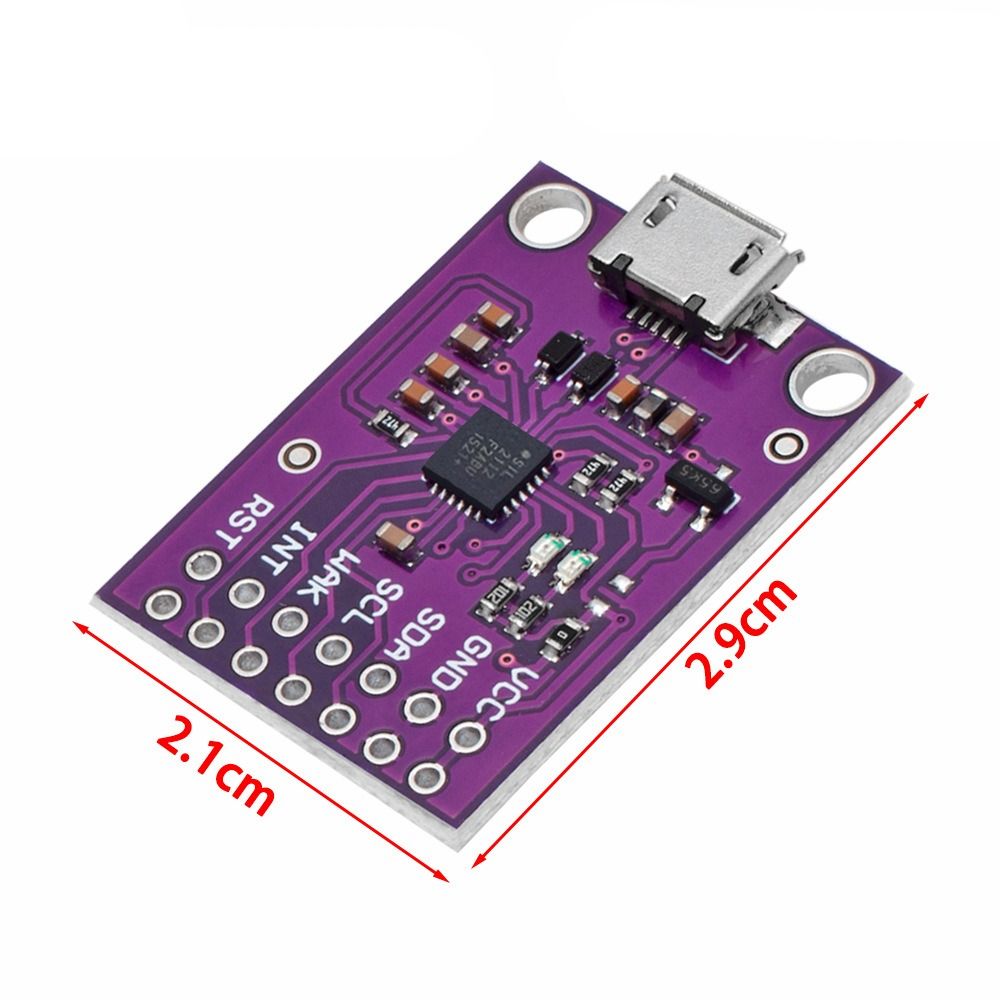 DIDI - HL USB To SMBus I2C CP2112 Debug Board MCU-2112 2.0 MicroUSB Debugging Board Serial Adapter Module Communication Module CCS811 Sensor Module
