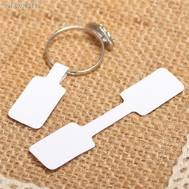 50-100pcs Jewelry Price Labels Tags Display Blank Paper Price Tags Stickers  For Craft Necklace Ring Bracelet