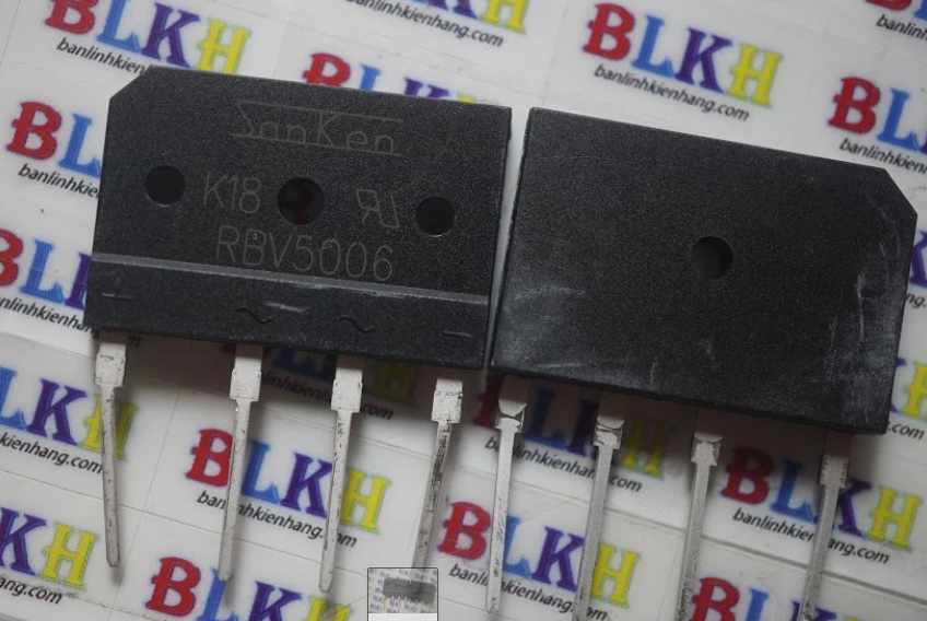 1 con diode cầu cắm rbv5006 5006 600v 50a sip-4 chính hãng sanken