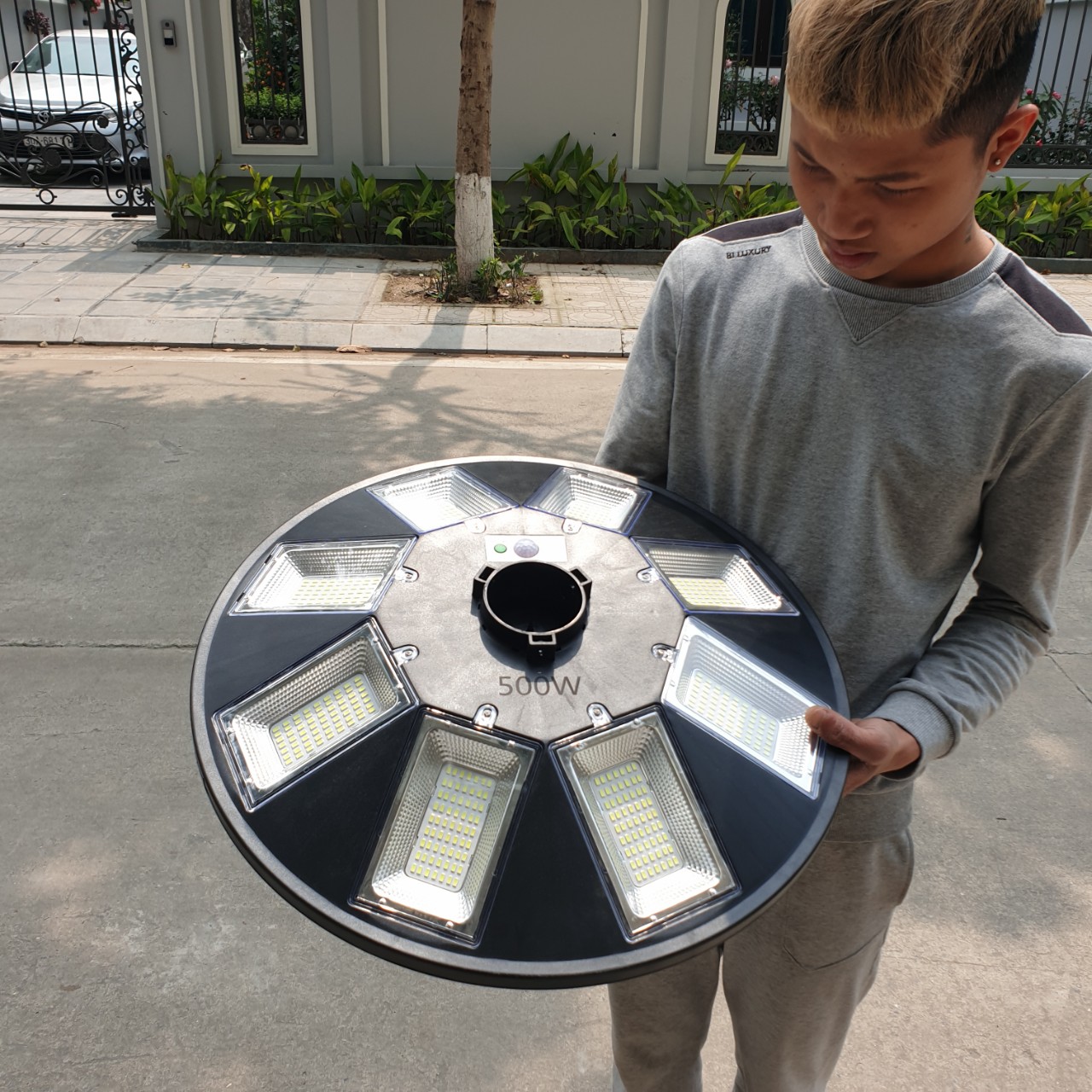 Đèn năng lượng mặt trời đĩa bay 500w , đèn sân vườn, công viên , lối đi - đèn ufo sân vườn 500w góc 360 độ,điều khiển từ xa, cảm biến chuyển động,chống nước - đèn nlmt, đèn tích kiệm điện - slight