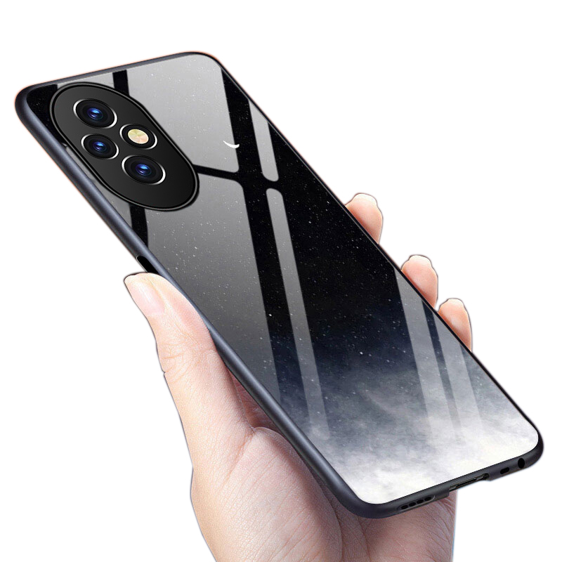 For Honor 200 Pro Lite case Tempered Glass mirror Protector Starry Sky Couple For Honor 200 Lite Pro Back Cover Phone Cases.