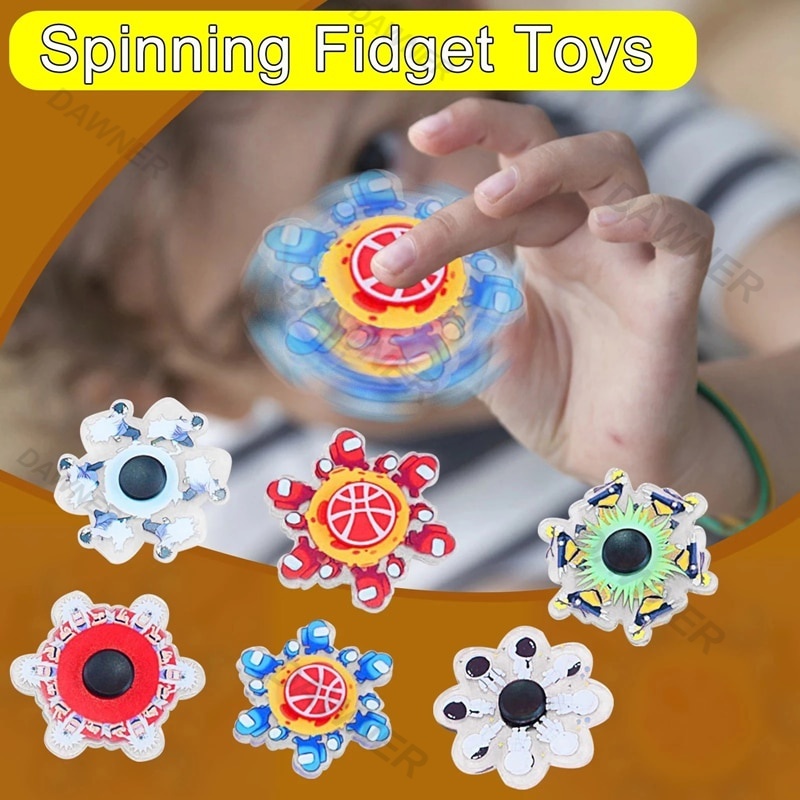 Con quay đồ chơi Fidget Spinner kiểu hoạt hình 3D giúp giảm stress