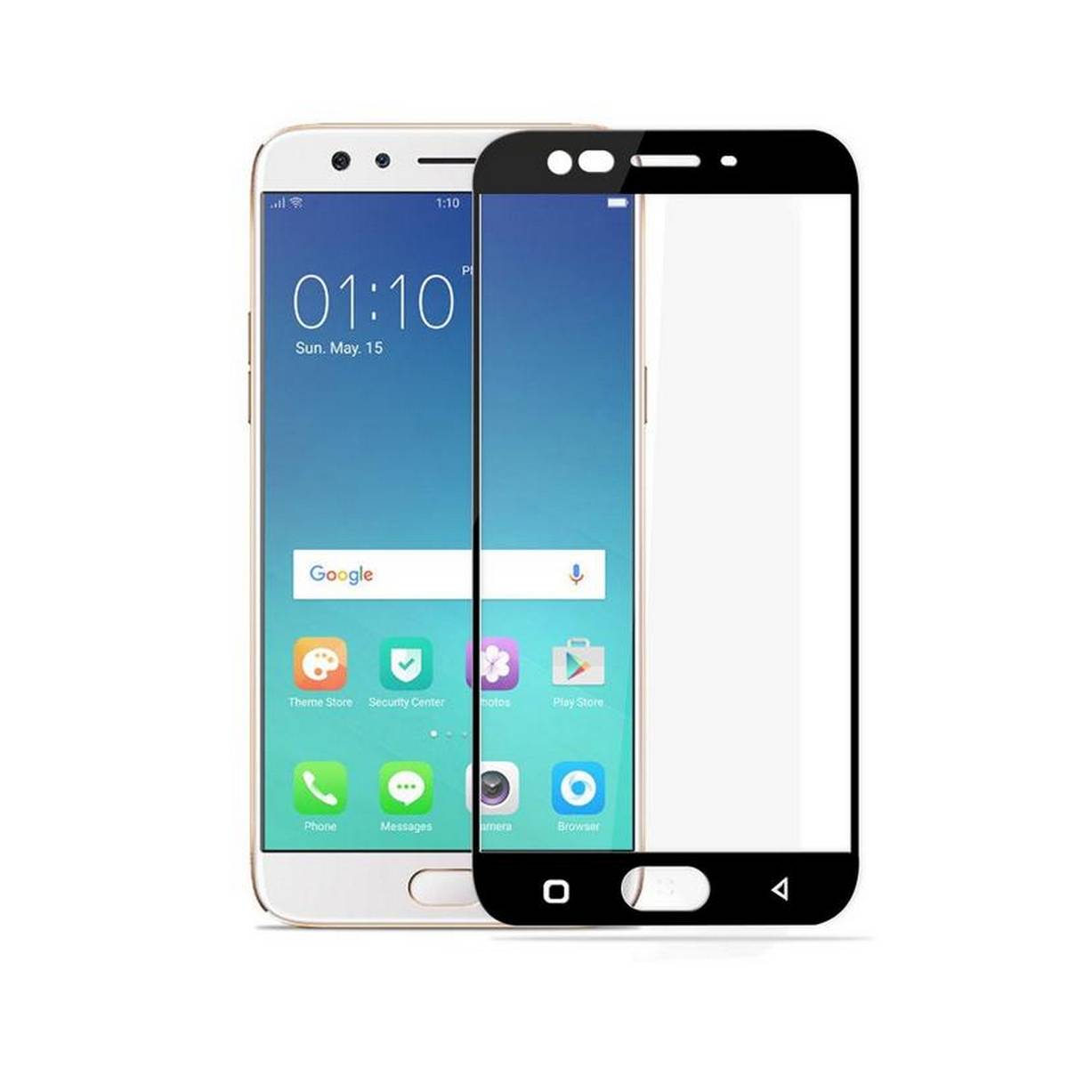 Oppo F3 Full Black 9D|5D|6D|10D|11D|21D Tempered Glass Screen Protector Full Glue Edge To Edge For Oppo F3