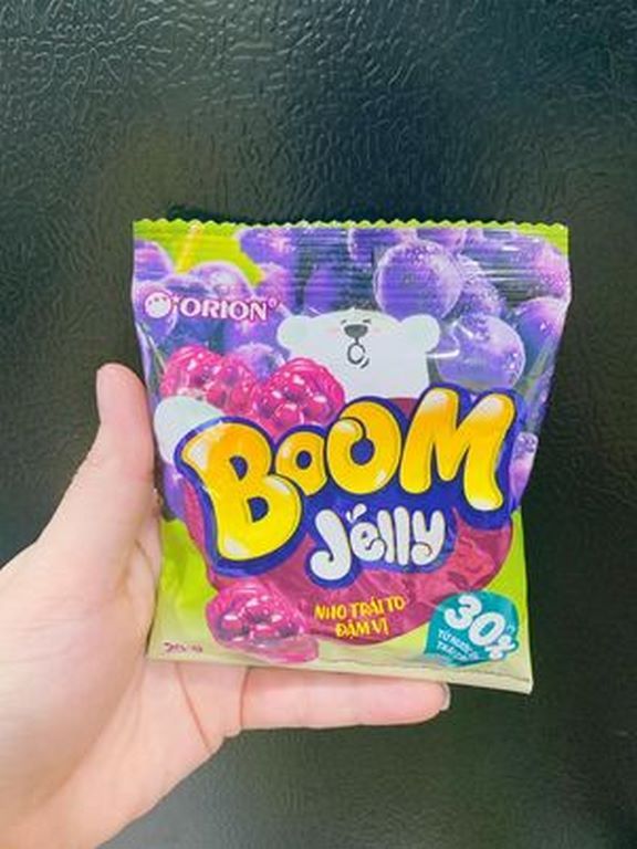 Kẹo Dẻo Boom Jelly Vị Nho - Ngon Mê Ly 2 Bịch