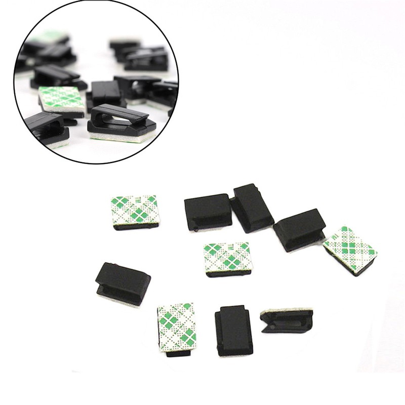 combo 20 kẹp cố định dây điện, keo 3m siêu chắc