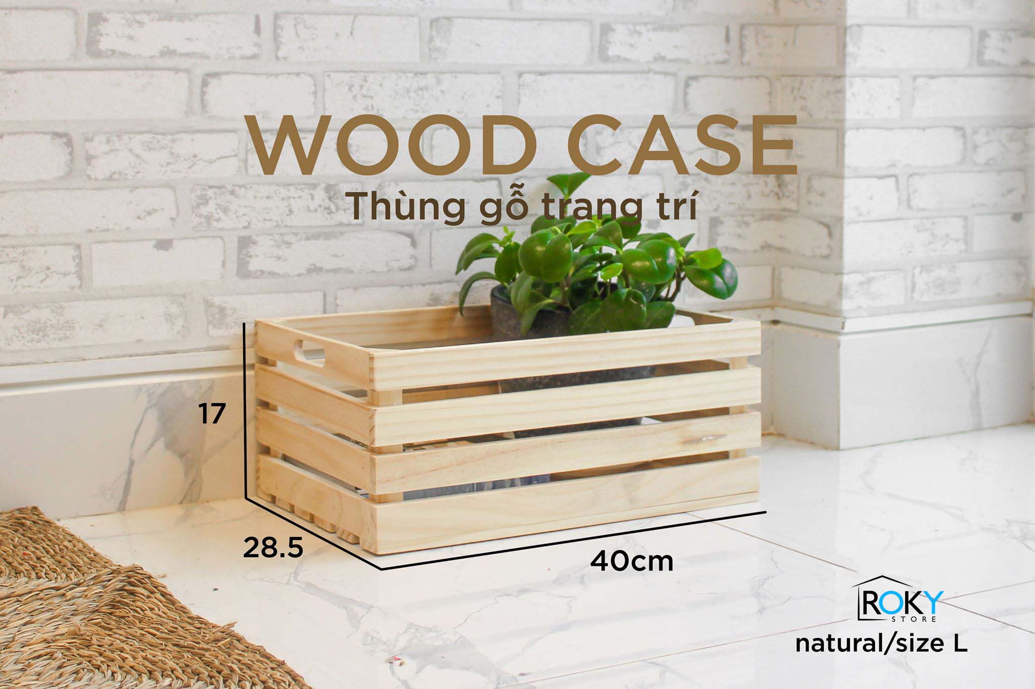 [HCM]KHAY GỖ ĐA NĂNG - WOOD CASE Size M