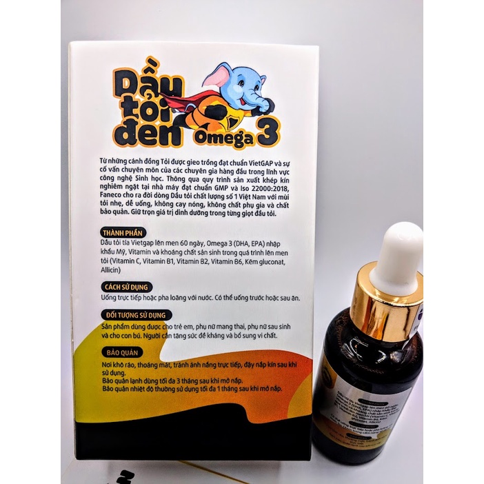 dầu tỏi đen omega 3 lọ 30ml
